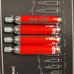 Lot de 4 Cartouches de CO2 88g