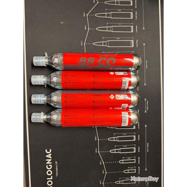 Lot de 4 Cartouches de CO2 88g2 eme lot