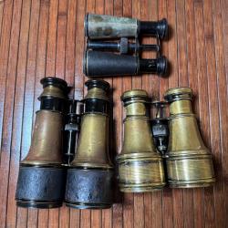 LOT DE PAIRES DE JUMELLES DE MARINE XlX &Eacute;ME