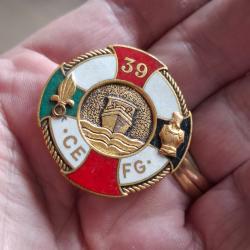 INSIGNE LEGION 39 COMPAGNIE ENGINS FLUVIAUX DU GENIE ( PERIODE INDOCHINE )