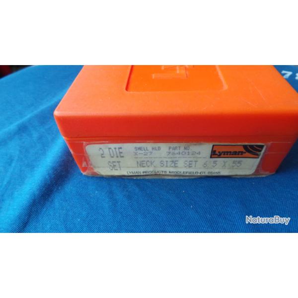 JEU DE 2 OUTILS LYMAN CAL. 6.5X55