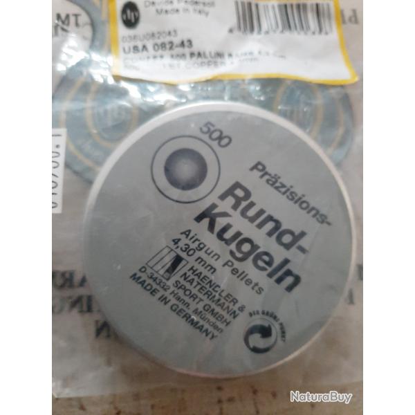 Bo�te de 500 billes cal. 4,3 mm pour Derringer