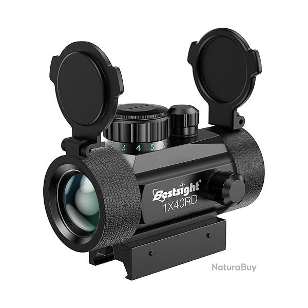 Point rouge ou vert Bestsight 1x40RD - Rail 11 et 20 mm