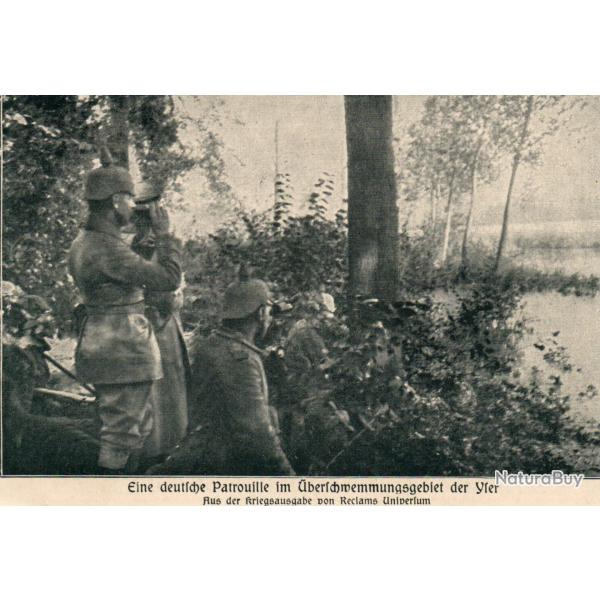 CPA - Eine deutfche Patrouille im Aberfchmemmungsgebiet -N7242