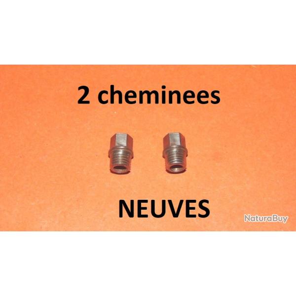paire de chemin�es fusil type LEFAUCHEUX diam�tre 7.45mm - VENDU PAR JEPERCUTE (D20N411)