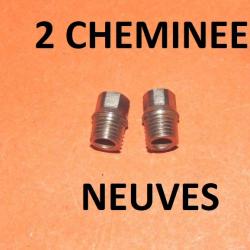 paire de chemin&eacute;es fusil type LEFAUCHEUX diam&egrave;tre 7.40mm - VENDU PAR JEPERCUTE (D20N413)