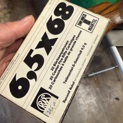 &Agrave; saisir sans prix de r&eacute;serve munitions 6,5x68