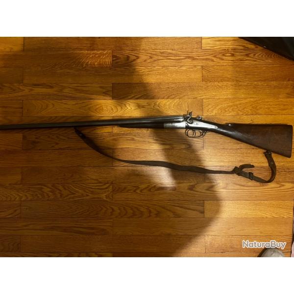 Fusil � chien ext�rieur Saint-Etienne - 1� SANS PRIX DE R�SERVE !!