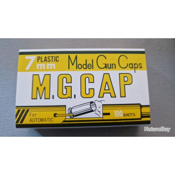M.G.CAP 7mm Model Gun Caps 100 Shots p�tards pour r�plique de pistolet KSC