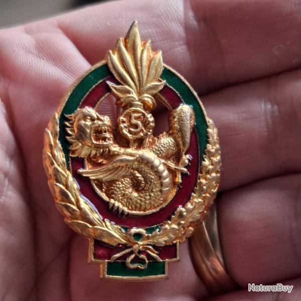INSIGNE 5 REGIMENT ETRANGER INFANTERIE ( PERIODE INDOCHINE )