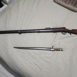 Fusil Kropatschek 1886 avec ba&iuml;onnette