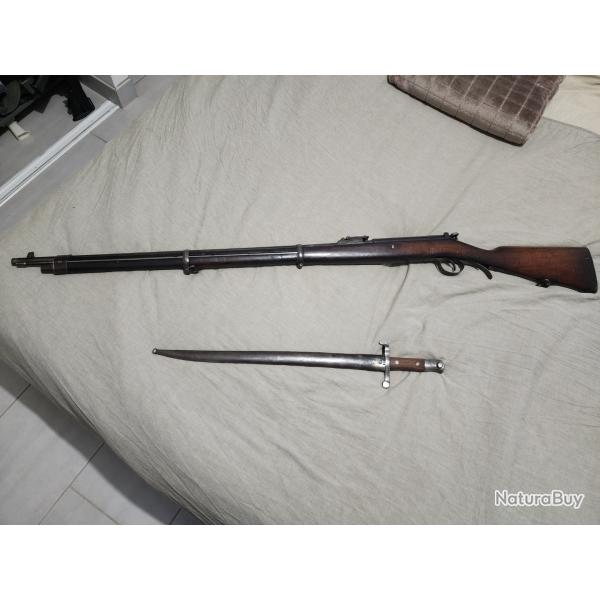 Fusil Kropatschek 1886 avec ba�onnette