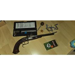 Pistolet Le Page percussion calibre .44  a restaurer / pas de poudre dans ce lot dosettes vides
