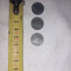 Lot de 3 Rares Jetons PTT T&eacute;l&eacute;phones Publics R&eacute;publique Fran&ccedil;aise