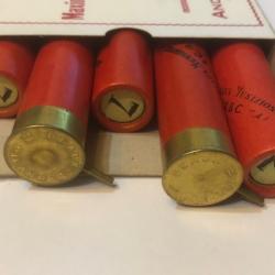 Boite de 10 Cartouches Calibre 16 &agrave; Broche Plomb 7 - Poudre Noire