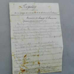 Document manuscrit militaire ? Instruction de paquetage et de chargement ? France, fin XIX? si&egrave;cle