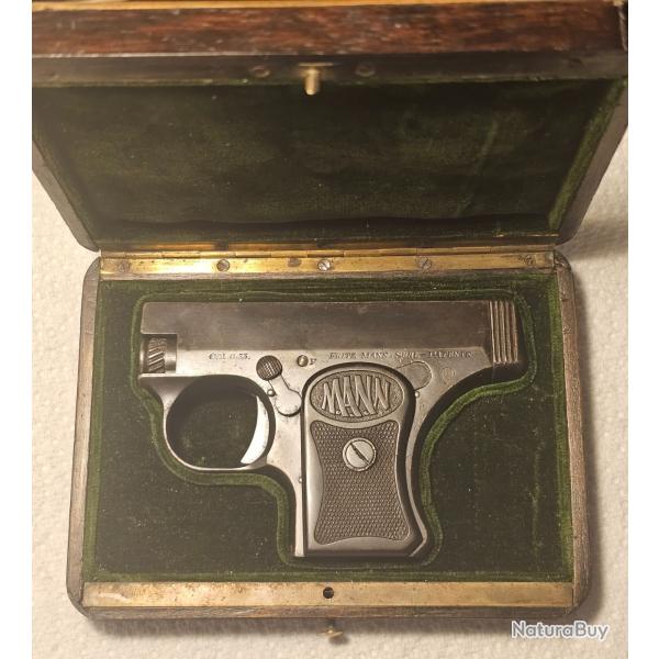 RARE Pistolet MANN 6.35 dans son �crin d'origine
