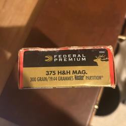 Lot de balles calibre 375 hh