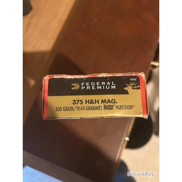 Lot de balles calibre 375 hh