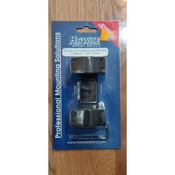 COLLIERS MONTAGE HAWKE 1 PIECE FIXE TACTICAL  RAIL 11mm DIAM 25.4MM/1" AVEC COMPENSATEUR HAUTEUR