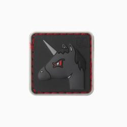 Patch Angry Unicorn Noir/Rouge