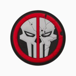 Patch Deathpool Skull Noir/Rouge