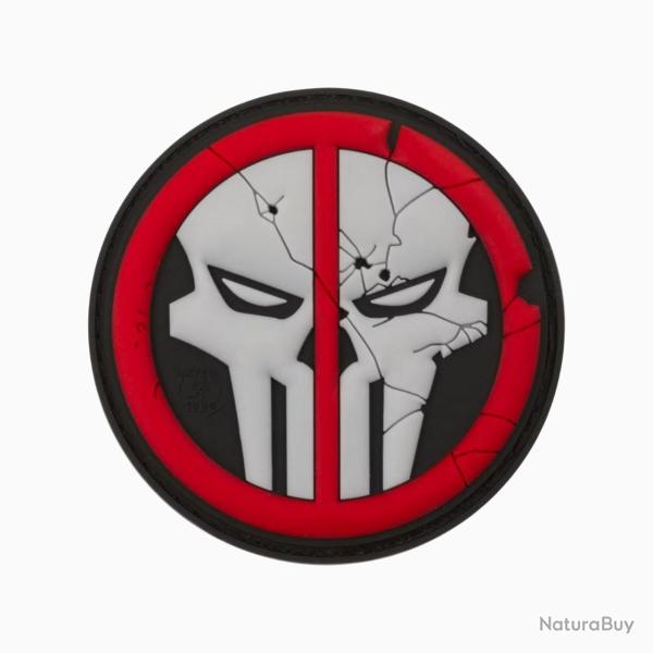 Patch Deathpool Skull Noir/Rouge