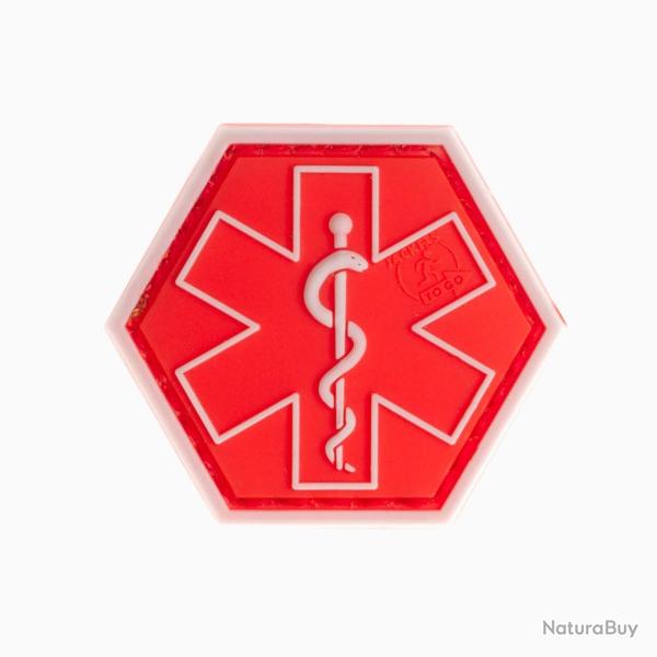 Patch Paramedic Hexagon Rouge