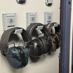 Porte protection auditive / Casque aimant&eacute;, id&eacute;al int&eacute;rieur du coffre fort