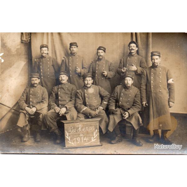 CPA - photo D'un groupe de soldats - N�-7258