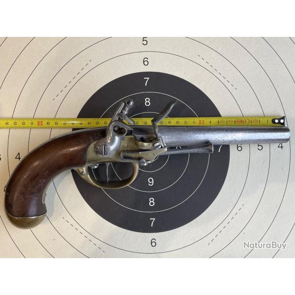 Pistolet � silex de cavalerie ou de service 1770-1820.
