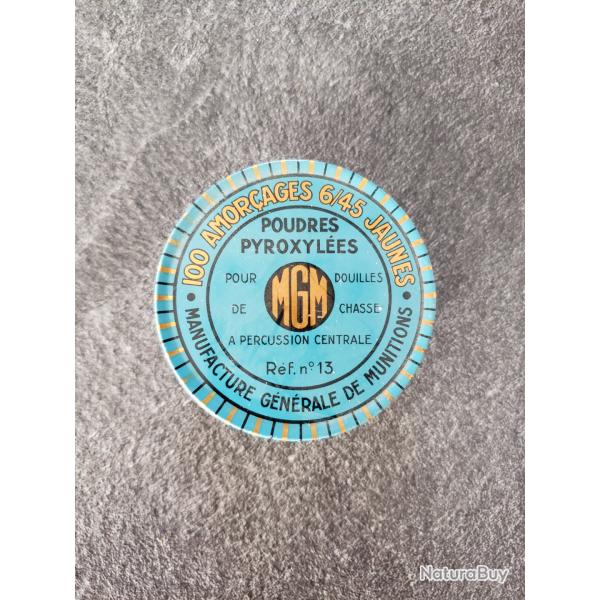 Lot boites amor�ages MGM 6/45 jaunes