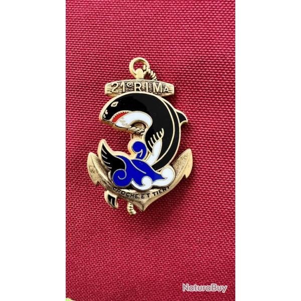 Insignes 21? RIMA ? Grand mod�le + miniature ? Tr�s bon �tat