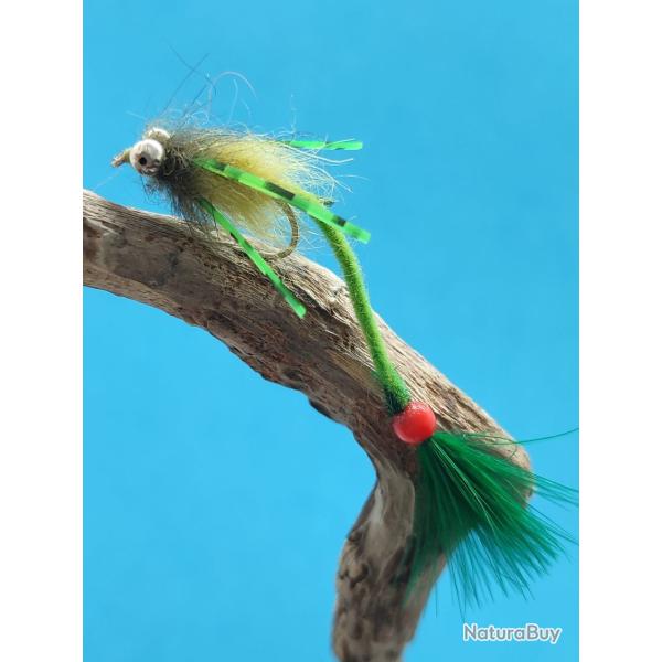 20 Mouches Premium pour Carpe, Barbeau et Gros Poissons Blancs