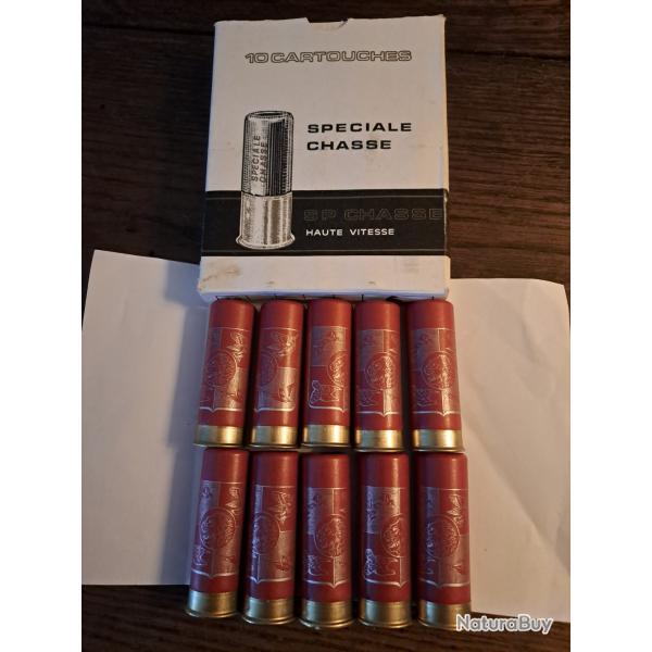 Bo�te de10 belles cartouches anciennes Cartoucherie  Nationale  cal12 douilles cartons