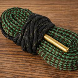 Corde de Nettoyage Canon avec Brosse Laiton - Entretien Fusil et Carabine