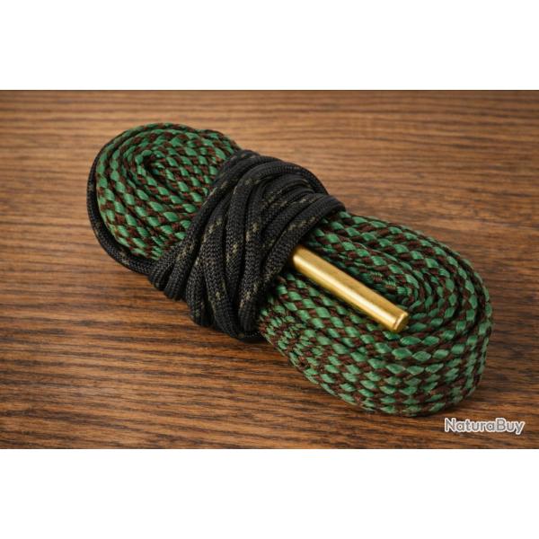 Corde de Nettoyage Canon avec Brosse Laiton - Entretien Fusil et Carabine