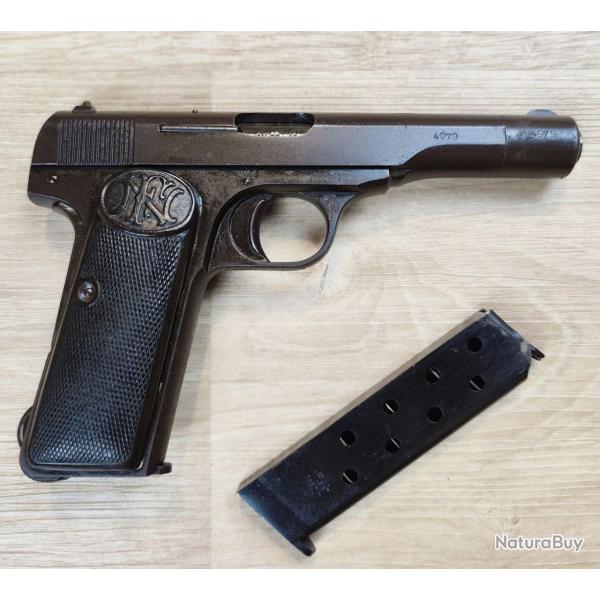 Pistolet BROWNING 1910/22 - Cal 7,65 Br - Contrat Marine Fran�aise - 2 chargeurs + �tui (Occasion)