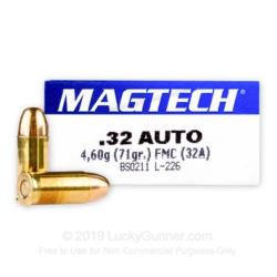 Magtech .32 Auto FMJ 71 grs (x50)