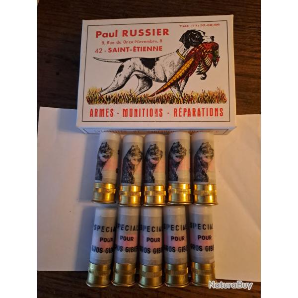 Bo�te de10 belles  balles Brenneke anciennes  douilles  plastiques