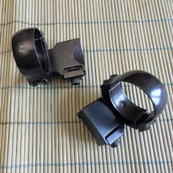 Colliers Acier Rusan avec extension - Rail de 19 mm (CZ 550) - Diam&egrave;tre 30mm -  port offert