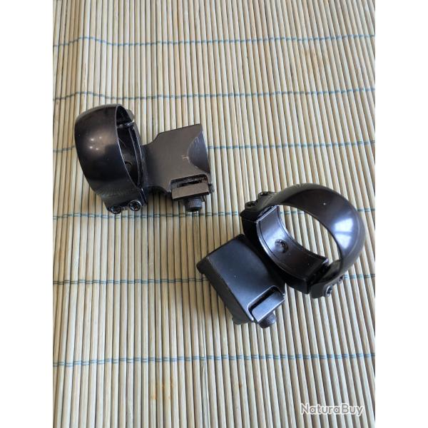 Colliers Acier Rusan avec extension - Rail de 19 mm (CZ 550) - Diam�tre 30mm -  port offert