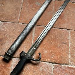 Ba&iuml;onnette fran&ccedil;aise Berthier 1892 2&egrave;me type monomatricule - WW1 (2)