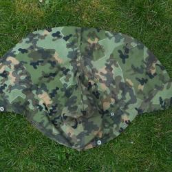 Rare couvre casque- capuche pour Zeltbahn Amoebatarn Bundeswehr 1956