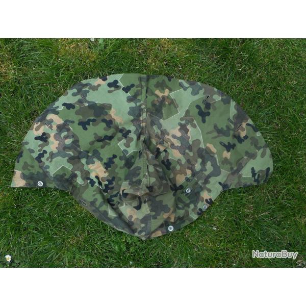 Rare couvre casque- capuche pour Zeltbahn Amoebatarn Bundeswehr 1956