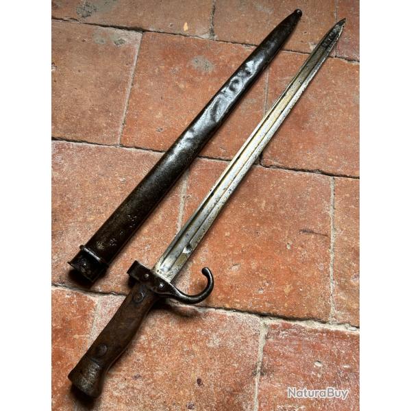 Ba�onnette fran�aise Berthier 1892 1er type monomatricule - WW1 (3)