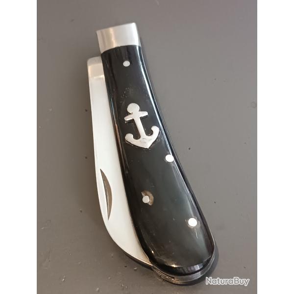 COUTEAU LONDON, manche corne, guilloch�