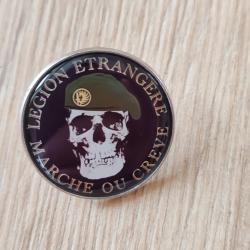 INSIGNE M&Eacute;TAL "MARCHE OU CREVE"L&Eacute;GION &Eacute;TRANG&Egrave;RE