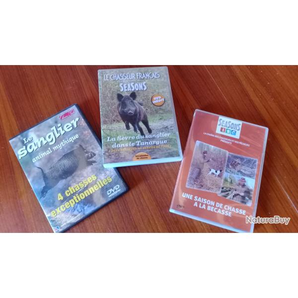 dvd chasse aux sangliers et b�casse
