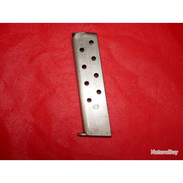 Chargeur de pistolet RUBY en 7.65mm capacit� 9 coups (nickel� et marquage EU)